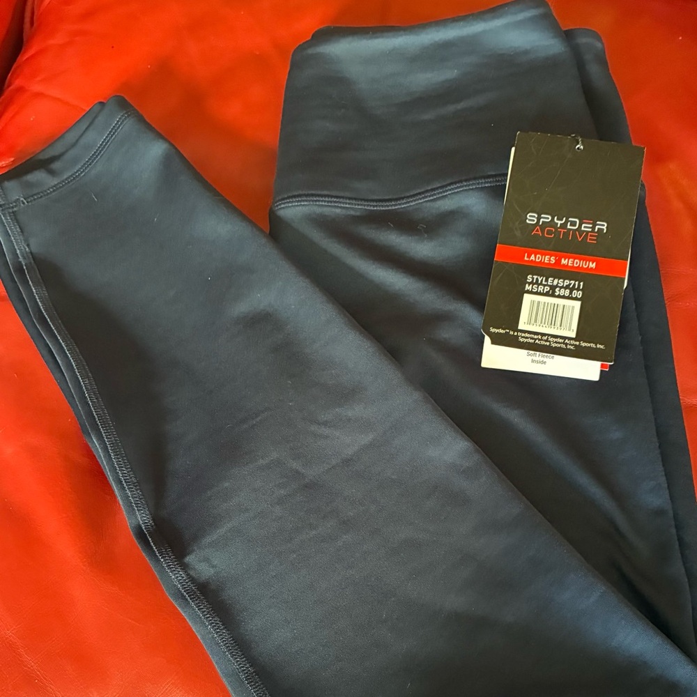 Spyder Active Navy Blue Leggings -Medium
